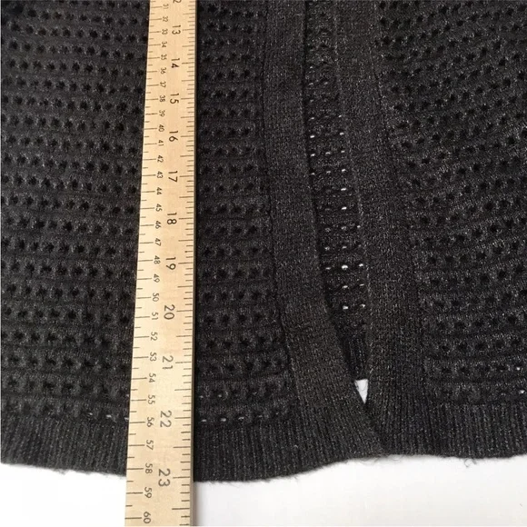 Akemi + Kin Anthropologie Open Front Cardigan Sweater Sweater Gray One Size - Picture 8 of 9